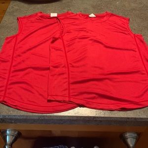 Boys size L mesh sleeveless T-shirts, a lot of 2.  Run small